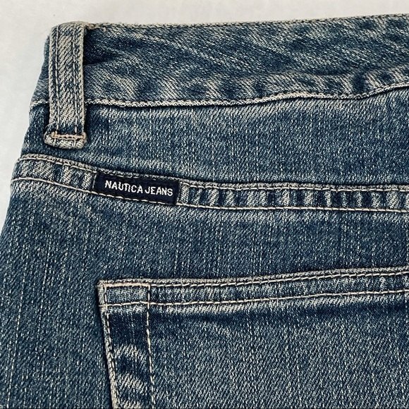 Vintage Nautica Jeans Classic Fit Straight Mid-Rise Blue Denim Med Wash Size 6 - Picture 12 of 16
